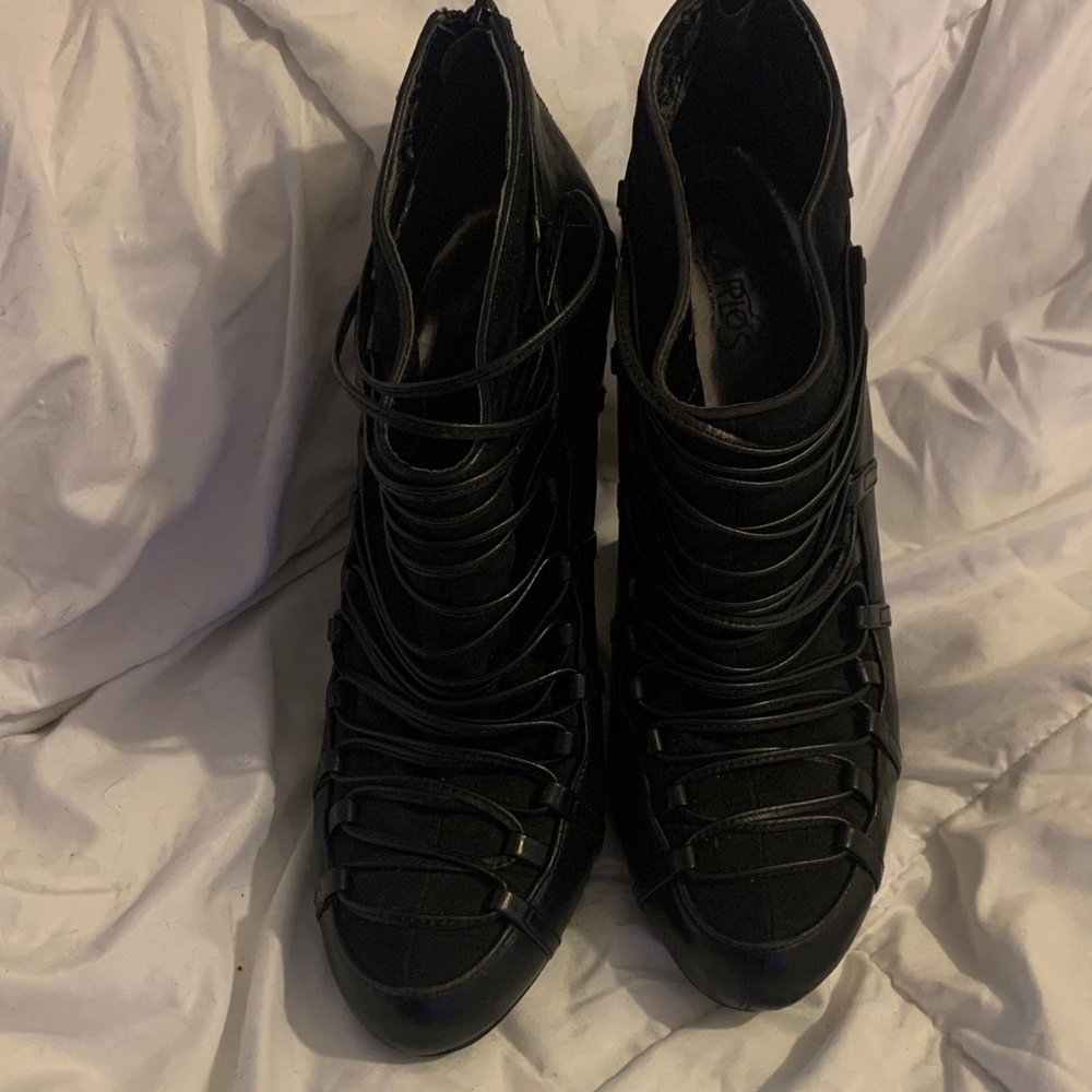 Carlos Santana Black Women's Bootie Style High Heel Shoes